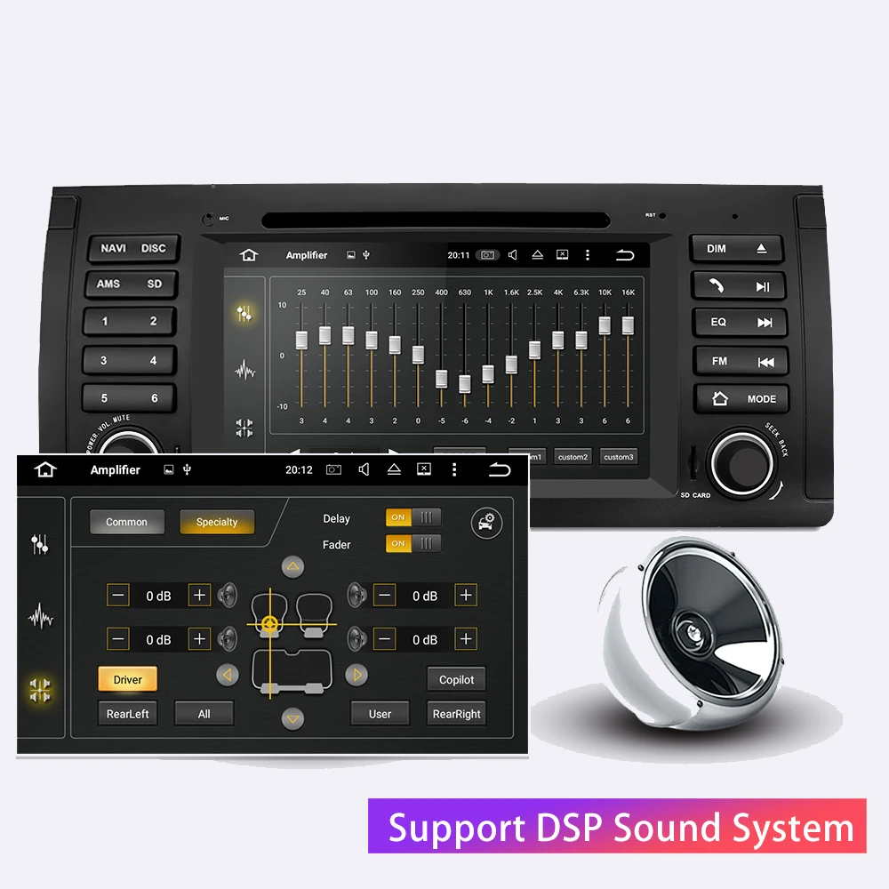 Clearance Car DVD Touch Screen Car Radio 1Din Bluetooth Car Multimedia Player Stereo For BMW 5 Series X5 E53 E39 M5 2002-2007 Wifi Radio 4
