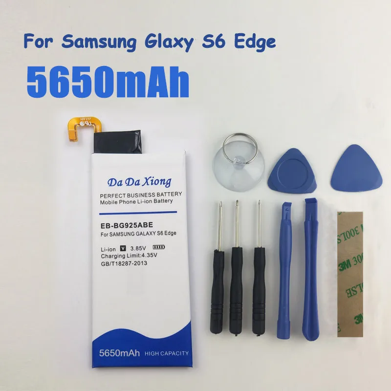 Аккумулятор для телефона Samsung GALAXY S6 Edge G9250 G925F G925FQ G925S 5650 мАч|Аккумуляторы