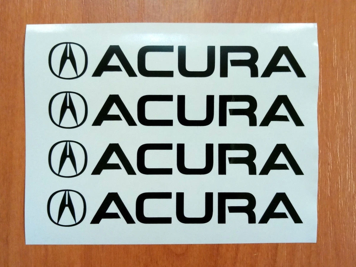 Acura Door Handle Decal Sticker Logo TSX TL TLX RL MDX RDX EL NSX Set of 4