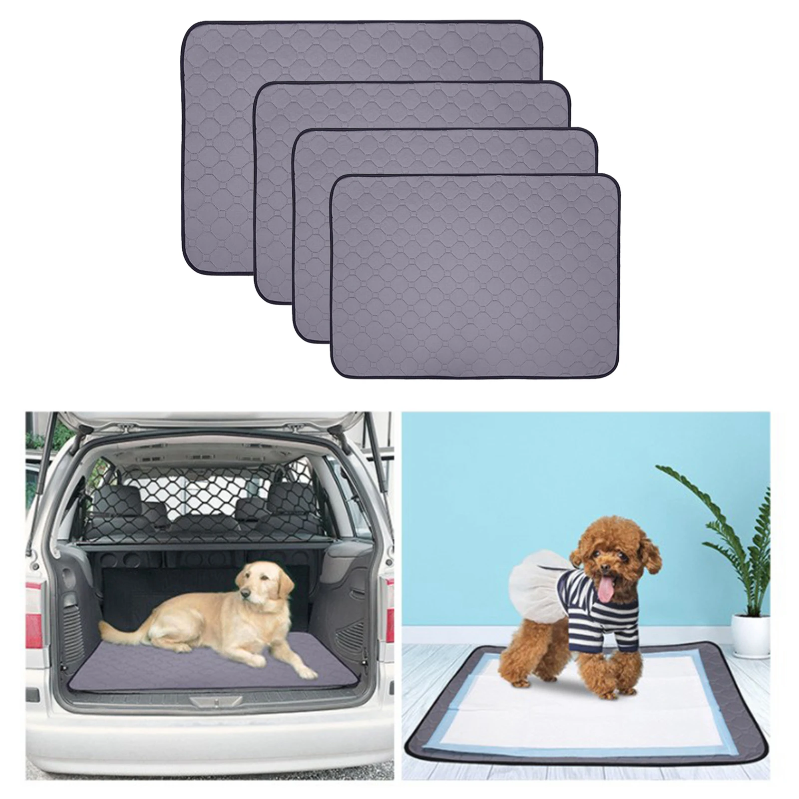 Pet Washable Pee Pads for Dogs Cats, Reusable Puppy Pad Mat for Indoor , Incontinence, Travel