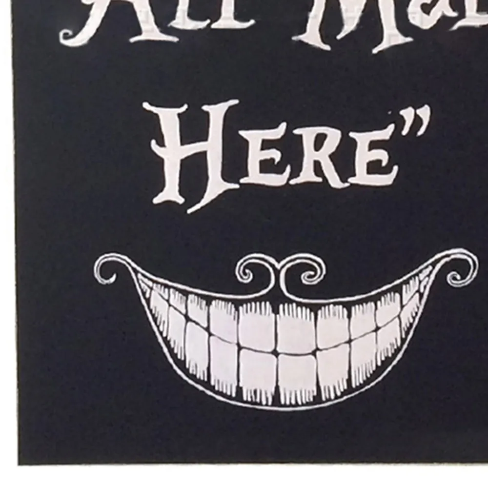 26X18X 0.5cm Halloween Supplies Wooden Ghost Decorative Hanging Board Halloween Carnival Night Toothy Pattern Doorplate