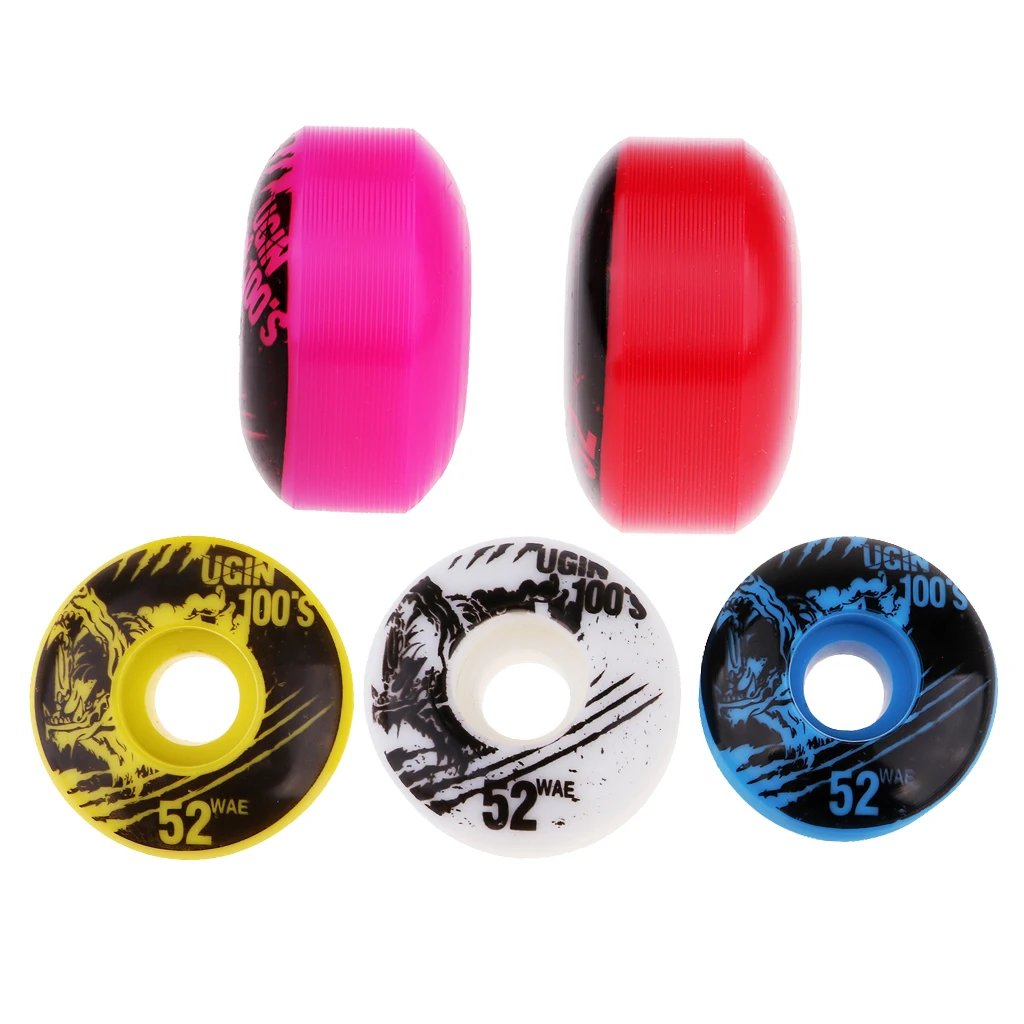 4pcs 52mm 100A High Performance Skateboard Wheels Durable PU Skate Wheels 100A Skateboard Part