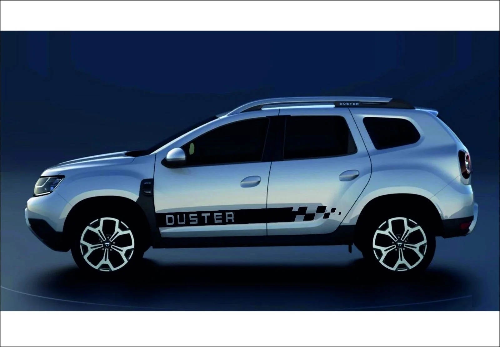 Для 2 шт./пара DUSTER Renault& Dacia 2x Aufkleber Наклейка на тело виниловая графика полосатый стикер, логотип