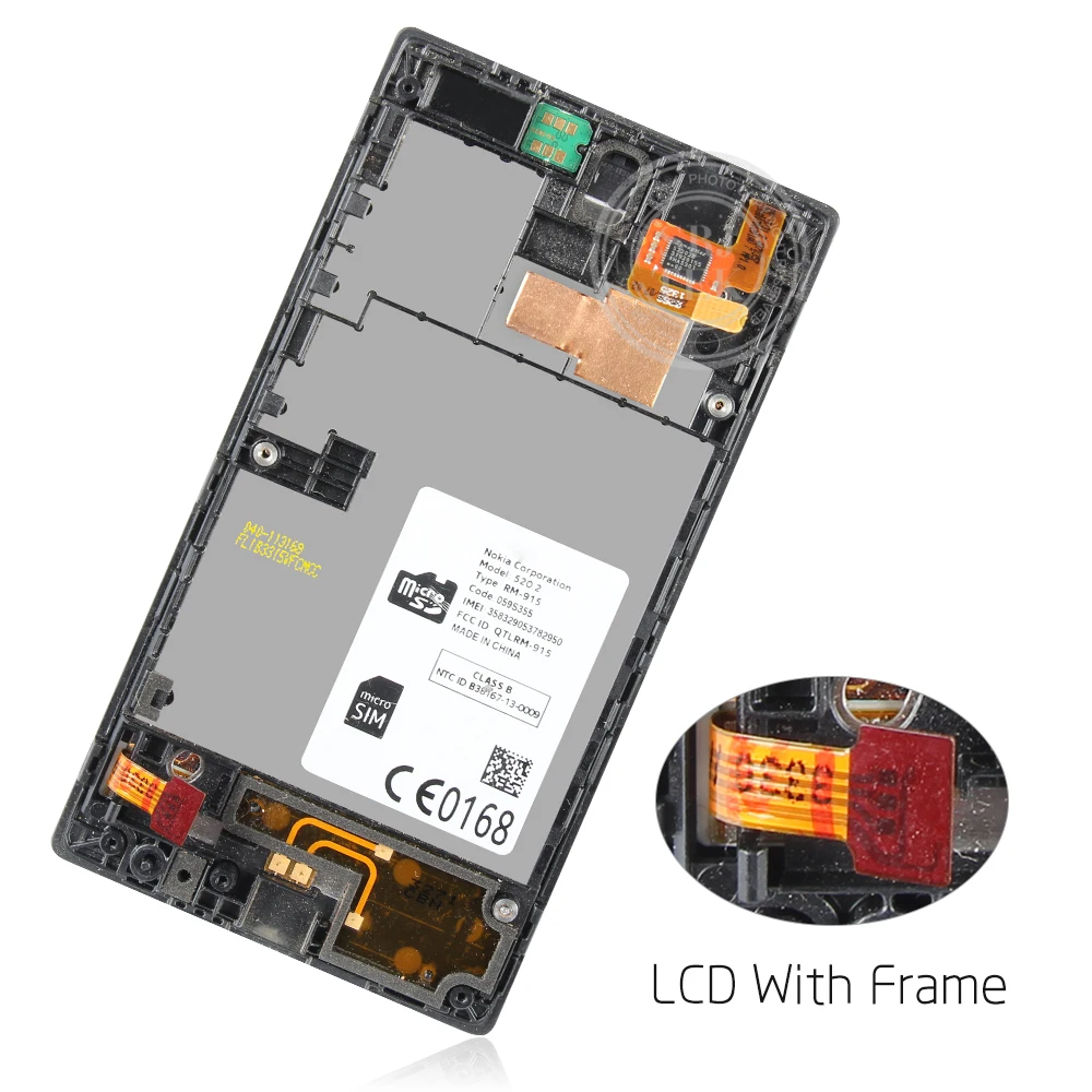 Сенсорный жк экран для NOKIA lumia 520 4 дюйма сменные детали 520|Экраны мобильных