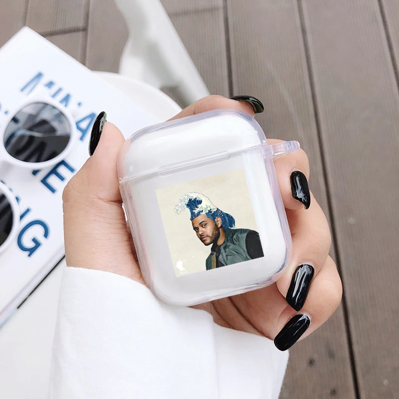Чехол с изображением известной волны Kanagawa для Apple Airpods 2 1 мягкий силиконовый
