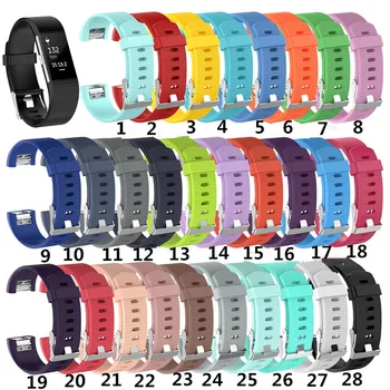 

Replacement Silicone Rubber Watch Band Strap Wristband Bracelet For Fitbit Charge 2 charge2 Small or Large Size band strap