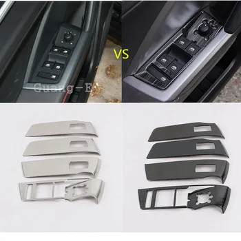 

Car Door Window Glass Switch Button Panel Lift Armrest Handrail Trim Frame Parts 4pcs For AUDI Q3 F3 2018 2019 2020