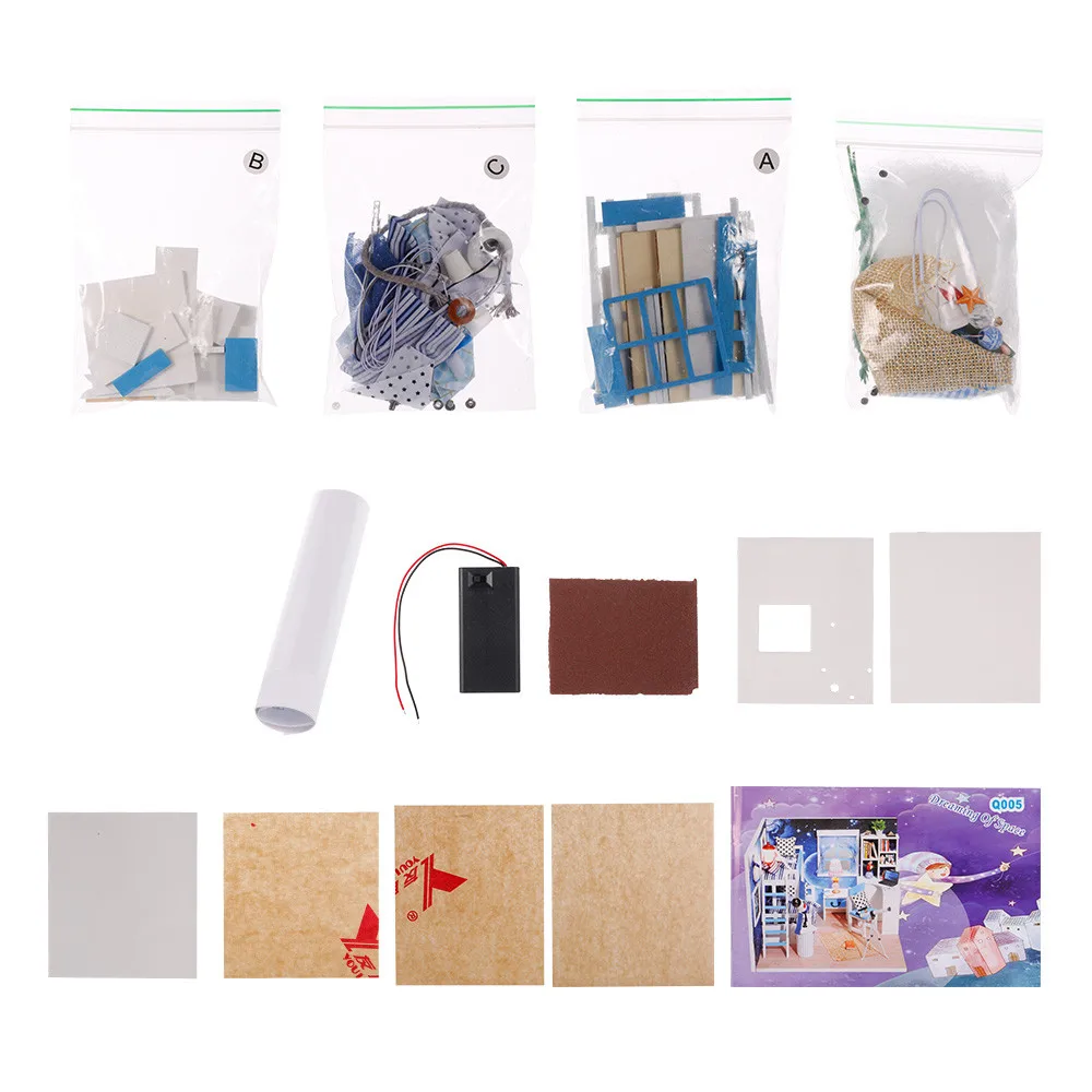 2017-New-Hot-Doll-House-Furniture-Kit-Wooden-Dollhouse-Room-with-Furniture-LED-Dustproof-Cover-for