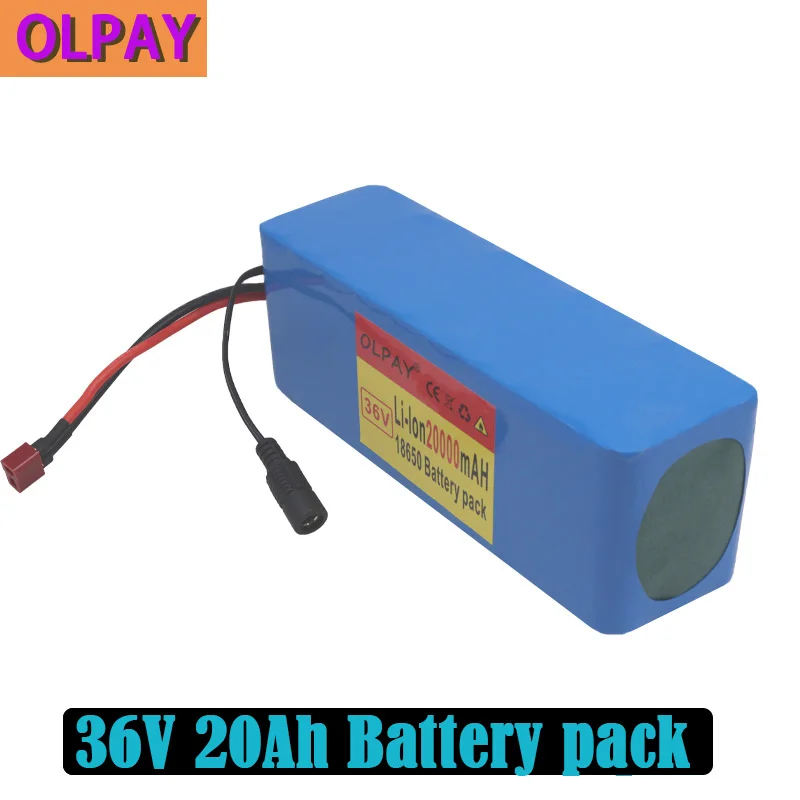 10S3P 36V 20Ah 500W high power capacity 42V 18650 lithium battery pack 20000mAh electric bicycle scooter BMS | Электроника