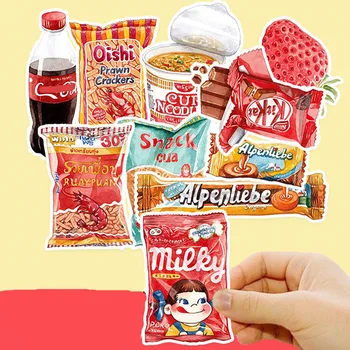 

21PCS Childhood food and drink Stickers Crafts And Scrapbooking stickers kids toys book Decorative sticker DIY Stationery