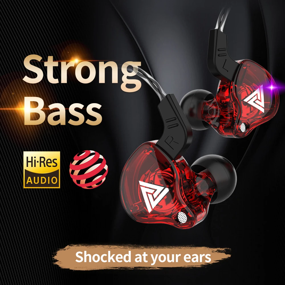 Generic Professional Earphones Wired In Ear Hifi Heavy Bass Earphone