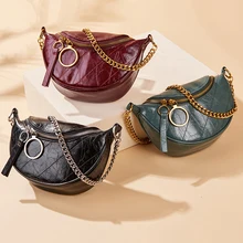 Роскошный бренд, натуральная кожа, натуральная воловья кожа, Ретро стиль, полумесяц, седло, женская сумка, модный кошелек и сумочка, для девушек, на груди