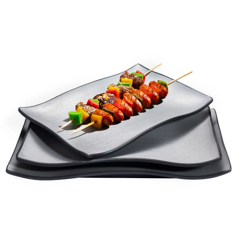 Sia Huat Grey And Black Plates Dinnerware Set Tableware For Serving Restaurant Barbecue Roast Meat Rectangle Shape Dishes Plates Aliexpress Sia Huat Grey And Black Plates Dinnerware Set Tableware For Serving Restaurant Barbecue Roast Meat Rectangle Shape Dishes Plates Aliexpress