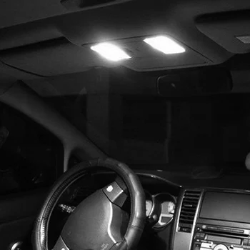 

10pcs Set Car Panel Lights LED Bulb 12V White 24-SMD Dome Lamp Festoon T10 Adapter Auto Replacement Parts Accessories
