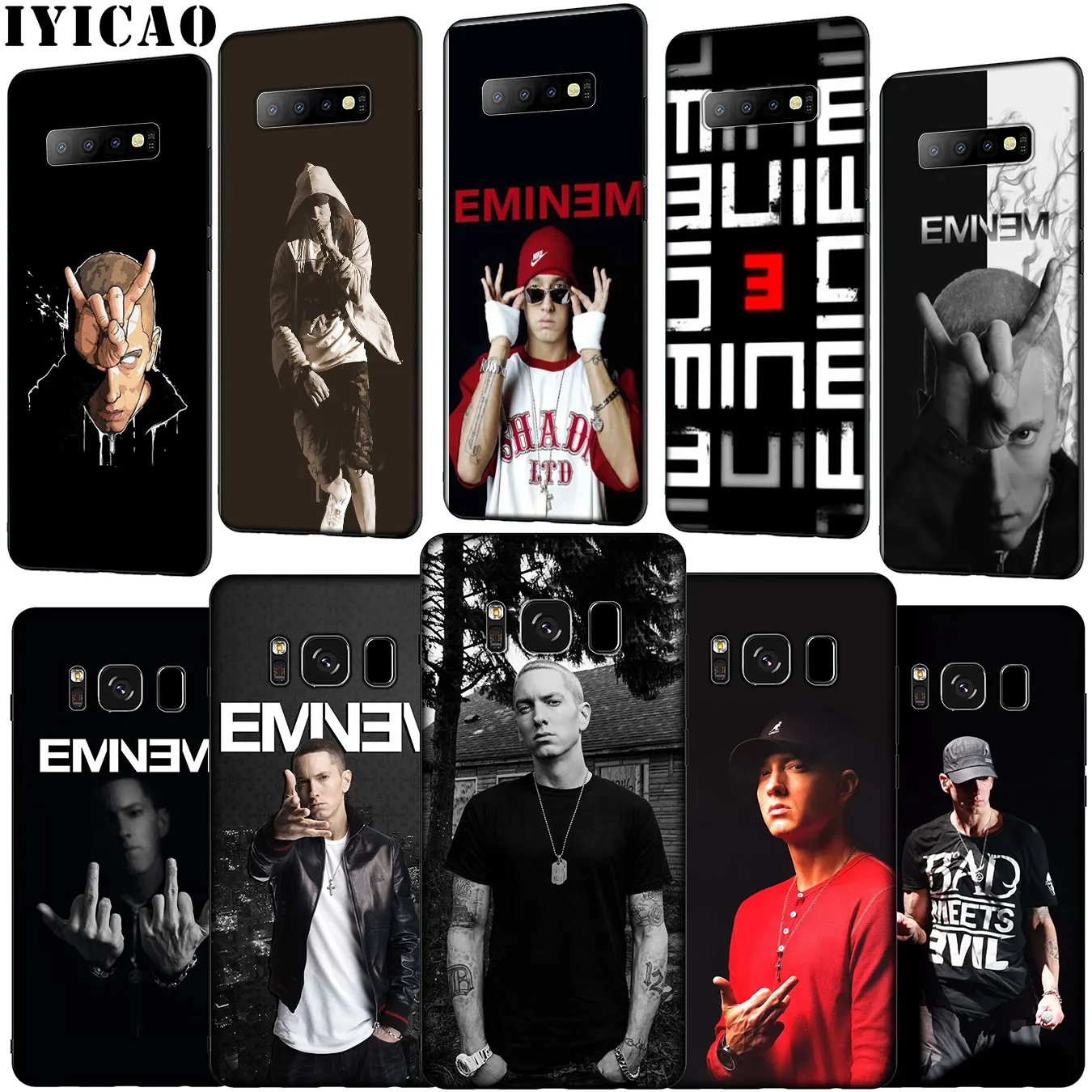 IYICAO Hip Hop Rapper Eminem rap Soft Silicone Phone Case for Samsung Galaxy S20 Ultra S10 Lite S9 S8 Plus S6 S7 Edge S10e Cover |