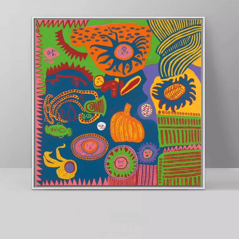 Yayoi Kusama абстрактное искусство Тыква Картина на холсте постеры и принты настенные