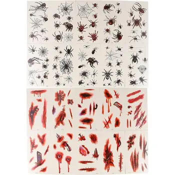 

20pcs Sticker No Fading High Simulation Tattoo for Halloween Party