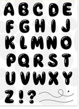 

Letters Transparent Clear Silicone Stamp/Seal for DIY scrapbooking/photo album Decorative clear stamp sheets W1735