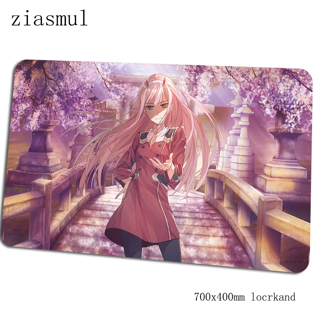 Darling in the franxx геймерский коврик для мыши толстый 70x40 см игровой коврик для мыши esports аксессуары для ноутбука padmouse эргономичный коврик - Цвет: Size 700x400x2mm