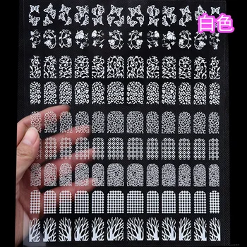 

3 d nail stickers phototherapy rubber decals carapace pet nail stick white paragraph 3 can be mixed batch of 108 PCS