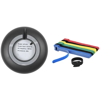 

UFO-R1 IR Remote Control Smart Home WiFi Remote Control with 50PCS Reusable Color Mixing Cable Cord Fastener Management