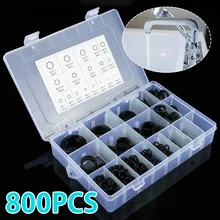 

800Pcs Sealing Rings Set O Rings Seal Washer Nitrile Rubber Gaskets Insulation Rubber Seal for Repairing Cars Vehicles Plumbing