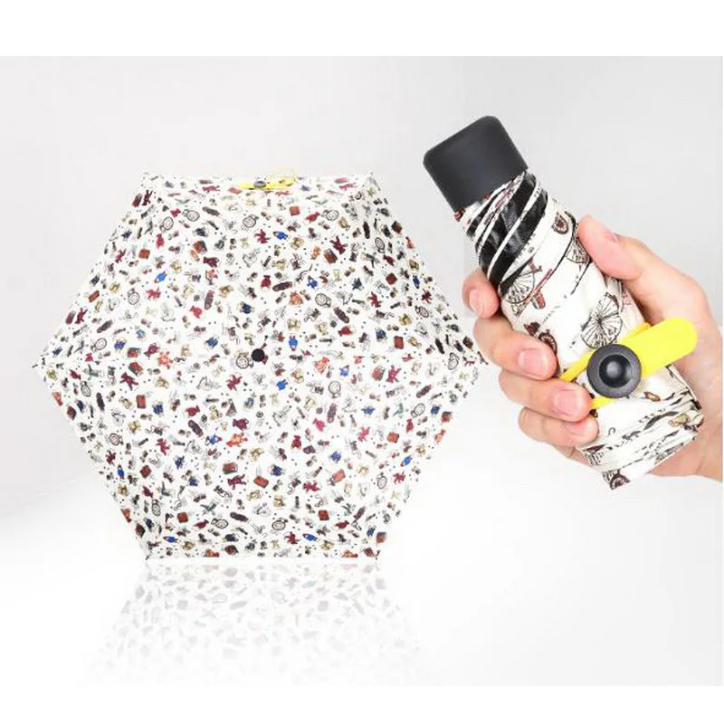 

170377/Vinyl/Sunny rain / dual use umbrella/Mini Pocket Umbrella Clear Men's Umbrella Windproof Folding Umbrellas
