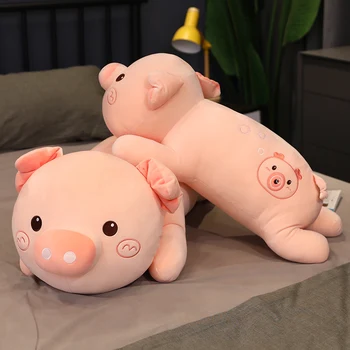 

New Arrival Creative Bubble Pig Animal Plush Toy Pillow Full Filling Animal Pig Toy Stuffed Cushion for Kids Birthday Gifts