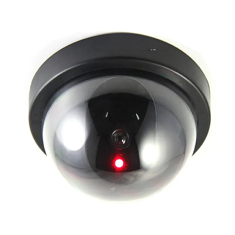 

Hemispherical Simulation Cameras Monitoring Fake Camera Security Camera with LED light for indoor outdoor battery power Flashing