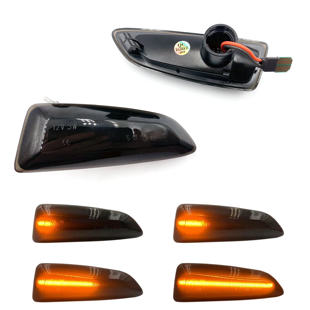 

2PCS Dynamic Turn Signal Side Marker Light Sequential Blinker Light For Opel Astra J Astra J K Zafira C Insignia B Grandland X