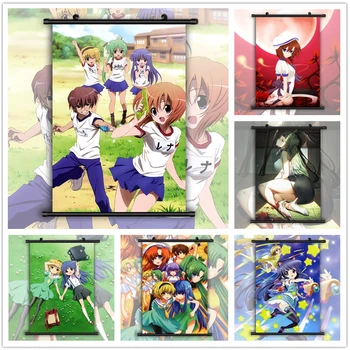 

When They Cry Furude Rika Ryuuguu Rena HD Print Wall Poster Scroll