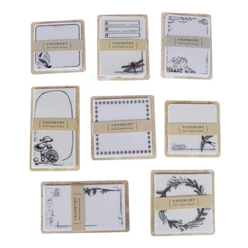 

30pcs Plant butterfly butter paper Memo Pad Transparent Note Memo Notepad School Office Supply Escolar Papelaria Gift Stationery