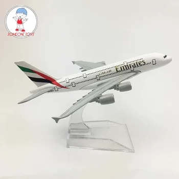 

16CM 1/400 Scale Air Emirates A380 Airlines Airplane Model Airbus 380 Alloy Metal Plane Model Aircraft Collections