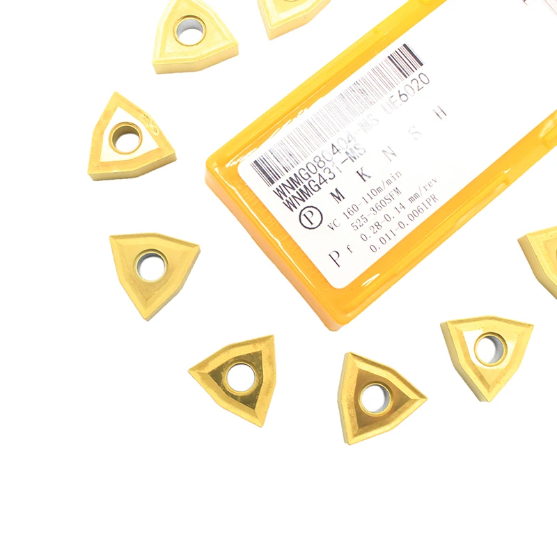 

WNMG080404 MS UE6020 WNMG431 External Turning Tool wnmg 080404 Carbide Insert CNC Lathe Cutter Tools Turning Inserts