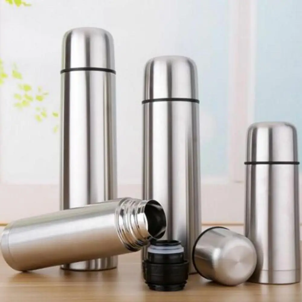 

Best Stainless Steel Thermos Bottle - New Double Wall Insulated - BPA Free - Hot Coffee or Cold Tea