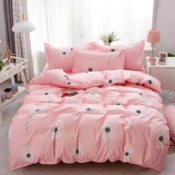 

Thumbedding Dandelion Bedding Set For Girls Fresh Beautiful Sweet Duvet Cover Pink Soft King Queen Full Twin Single Bed Set
