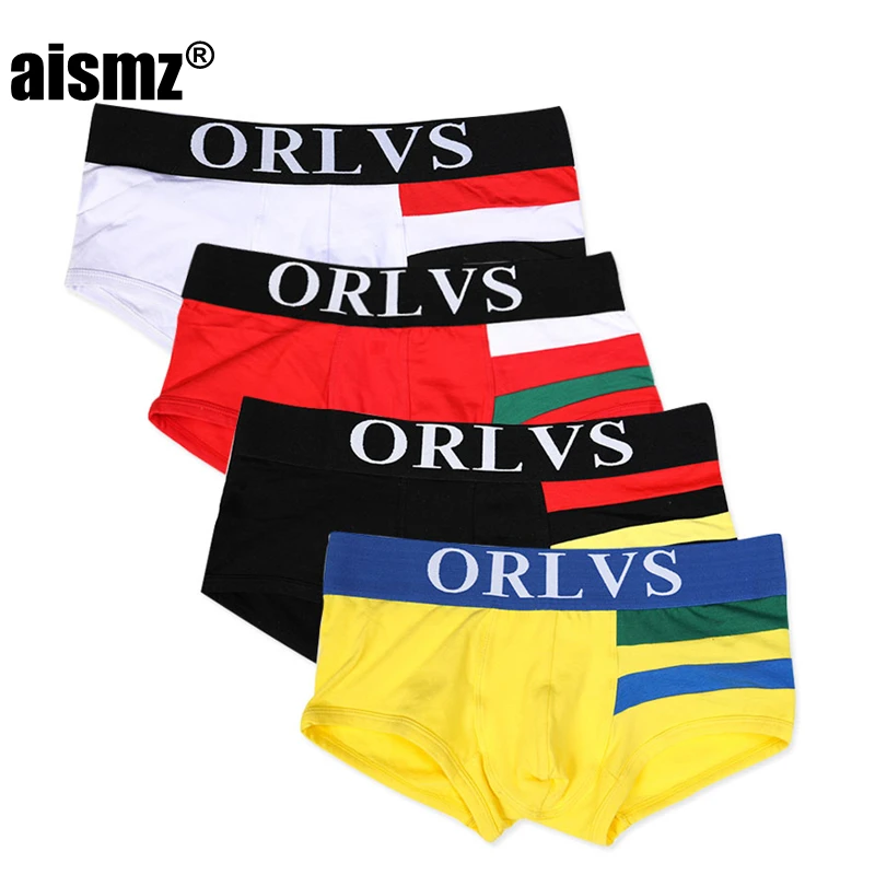 Aismz 4 шт., боксеры, мужское нижнее белье, фирменное нижнее белье, мужские боксеры s Cueca, хлопковое нижнее белье, мужские боксеры, боксеры, шорты для мужчин, Cuecas