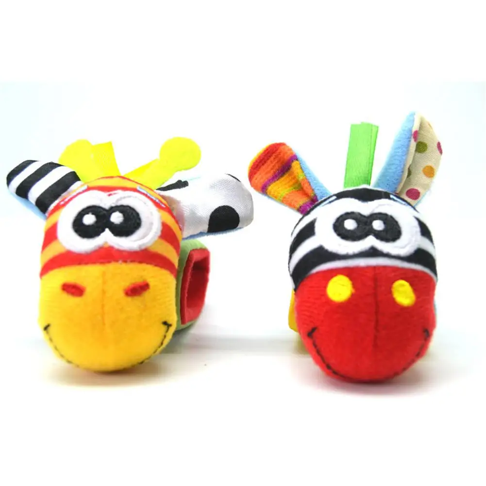 

None 1PC/Set Wrist Rattle Educational Toy Baby Cartoon Cute Figure Toy