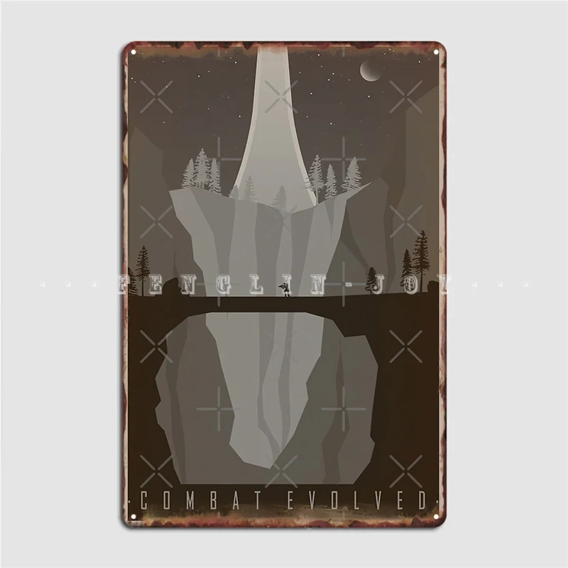 Halo Combat Evolved Vintage Travel Metal Platform Poster Club Cave Pub Piatti Personalizzati Tin Sign Poster