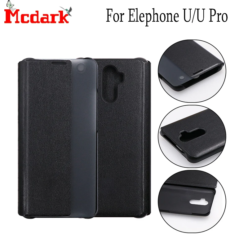 

For Elephone U Leather Flip Cover Case 5.99 Inch For Elephone U Pro Protective Phone Bags Cases Leather Case