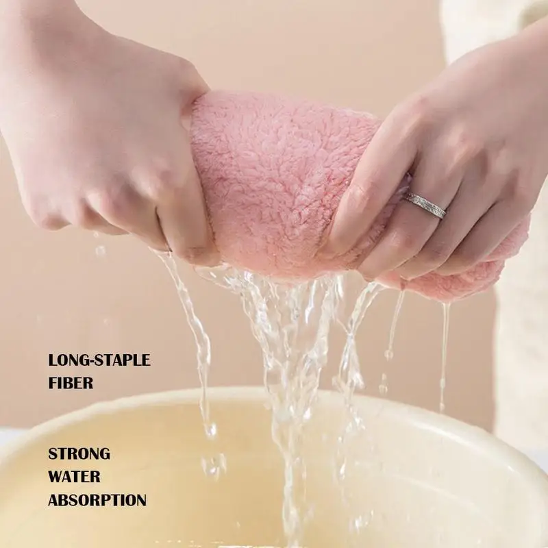 Впитывающая шапочка для сухих волос однотонная полотенец из микрофибры супер