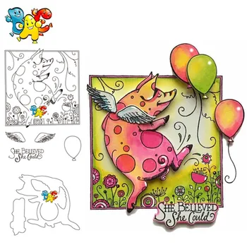 

pig Transparent Clear Stamps for DIY Scrapbooking/Card Making/Kids Christmas Fun Decoration Supplies
