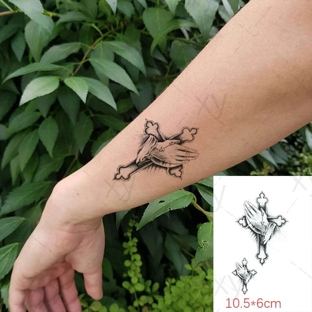 Tatuagem temporária à prova dwaterproof água adesivos de bloqueio do  coração anjo bonito bruxa cruz suco tatuagem adesivos na moda legal falsa  tatuagem para mulher - AliExpress