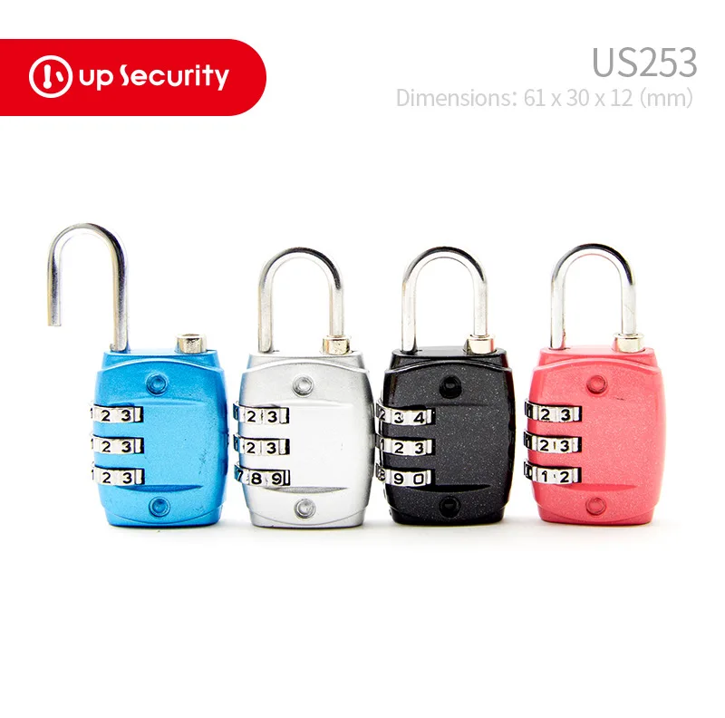 

TSA Zinc Alloy Password Toolbox Gym Password Lock Padlock with Password Required Cabinet Lock Luggage US253