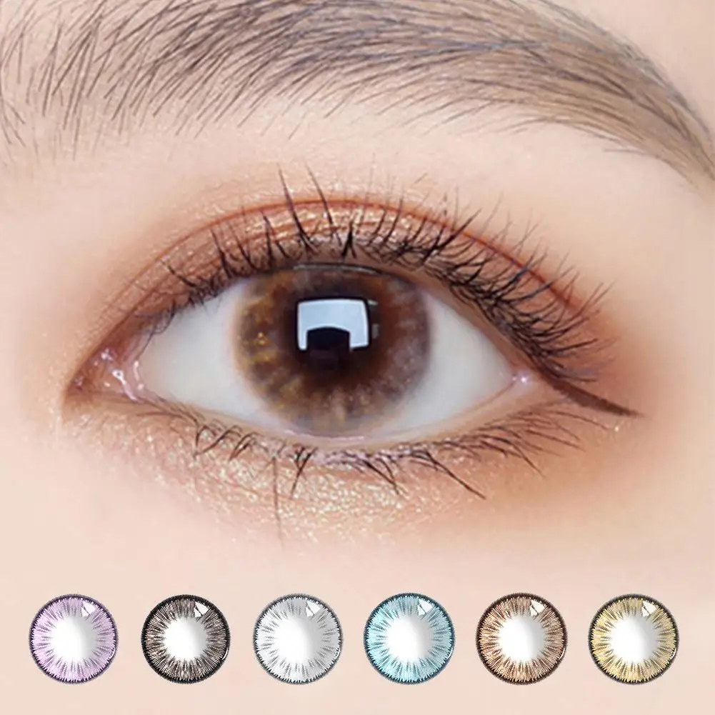 

2Pcs/1Pair Halloween Cosplay DIY Cosmetic Big Circle Eye Colored Makeup Tool Colorful Beauty Accessories