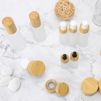 

15g 50g 100g engraving logo Cream Jar Mask Cream 30ml bamboo bottles with lotion spray cap skin care cream/cosmetic cream jar