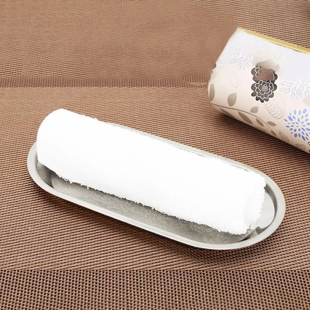 

New 2019 Metal Storage Tray Gold Oval Footed Fruit Dessert Cake Plate Small Items Jewelry Display Tray Mirror