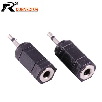 

10pcs/lot 2.5mm Mono Male Plug to 3.5mm Mono Female Jack Audio Adapter 2.5 to 3.5 Mono Adapter R Connector Wholesales