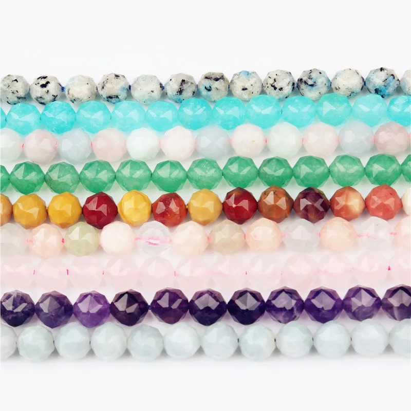 Linxiang 6 / 8 10 12mm Natural jewelry sea blue pearl interval DIY Forman and women's bracelet necklace accessories | Украшения и
