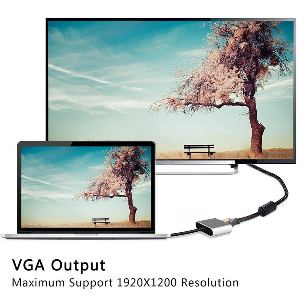 USB C к HDMI 4K VGA адаптер USB 3,1 type C USB-C к VGA HDMI видео конвертеры адаптер для Macbook Pro/Chromebook Pix